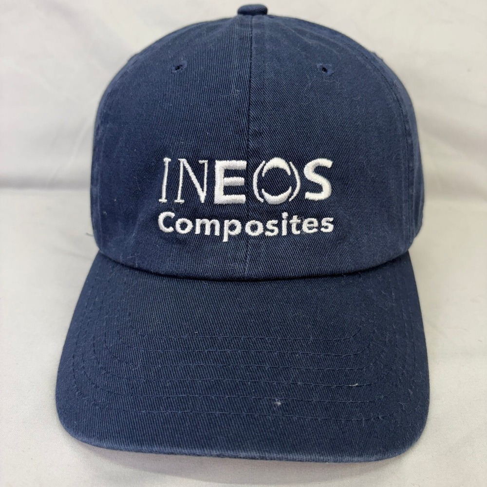 Ineos Hat Composites Logo Baseball Cap Mens OSFM Navy Blue Adjustable Strapback